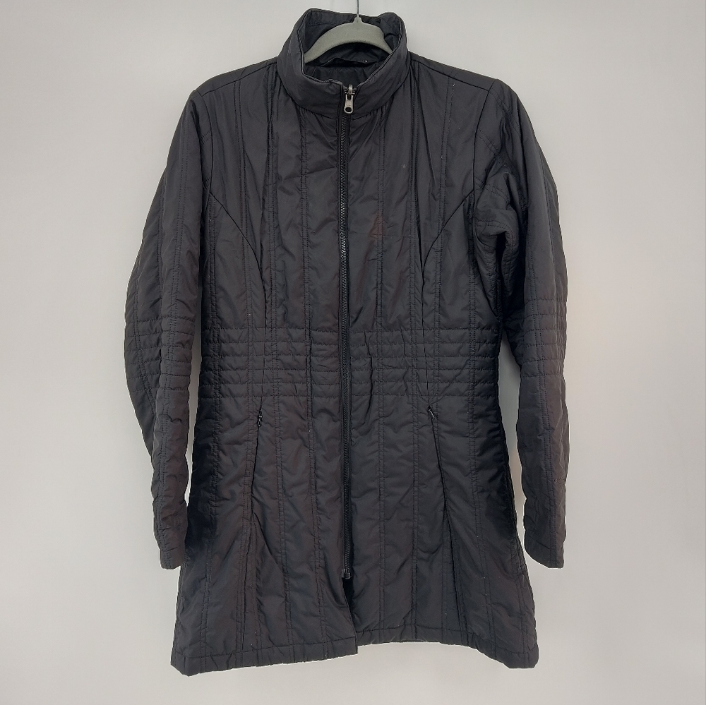 The North Face Quilted Puffer Primaloft 3/4 Jacket Black Size Small
